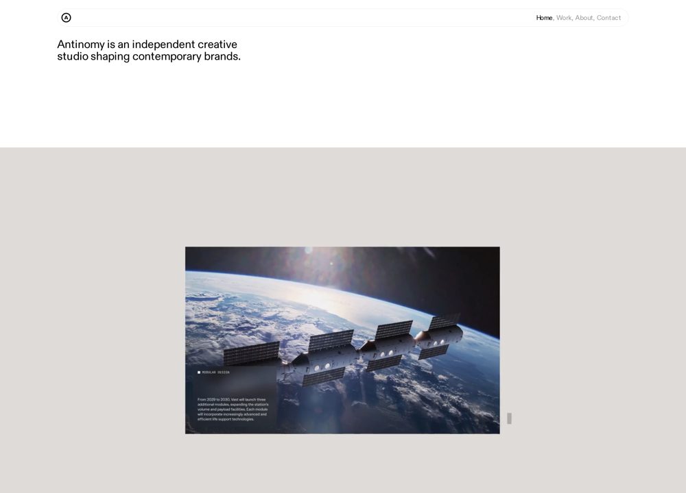 Screenshot of Antinomy Studio