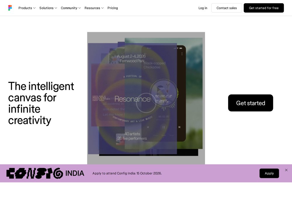 Screenshot of Figma - Collaborative Design Canvas