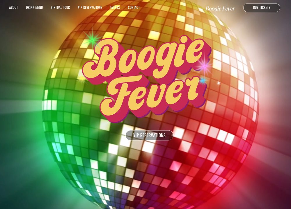 Screenshot of Boogie Fever Cafe & Disco