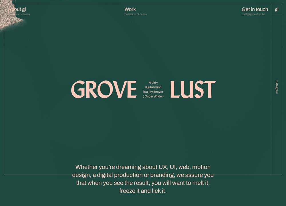 Screenshot of Grove & Lust