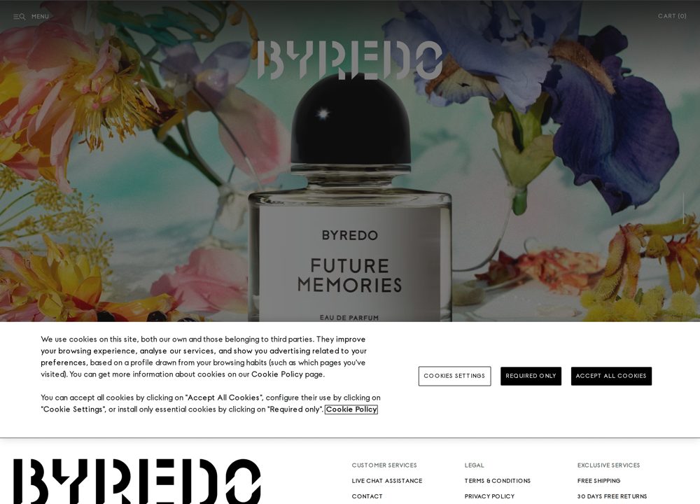 Screenshot of Byredo - Luxury Fragrance & Beauty