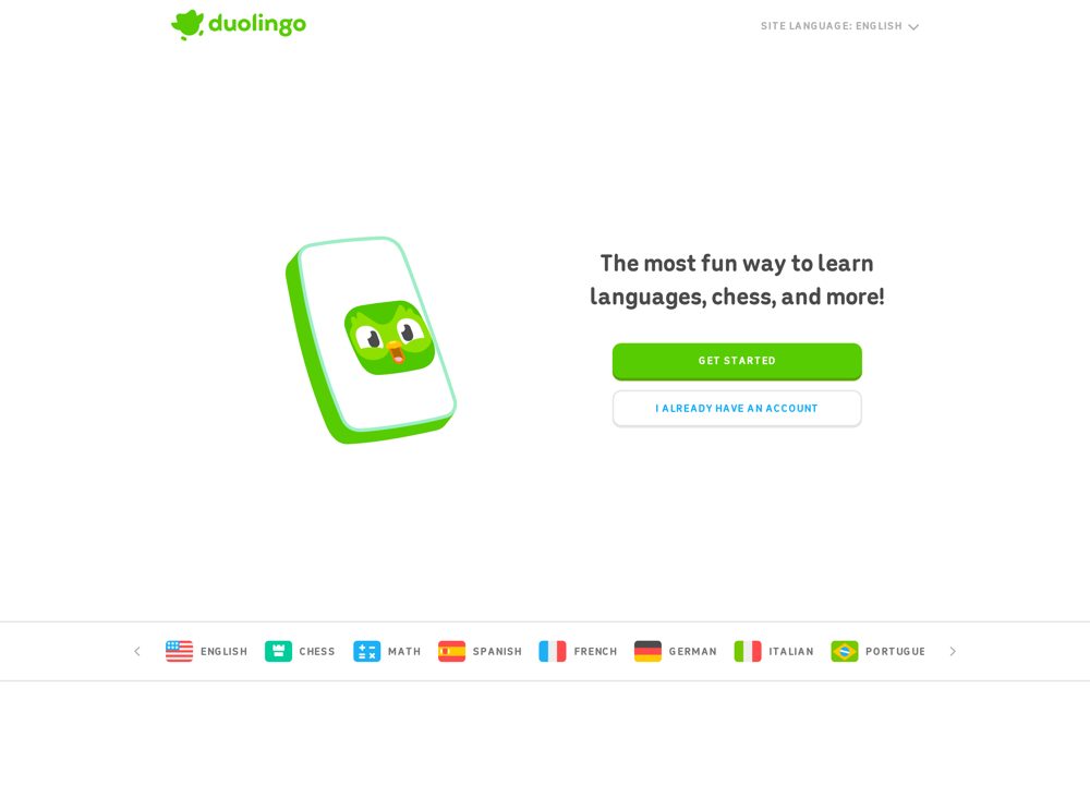 Screenshot of Duolingo - Language Learning Platform