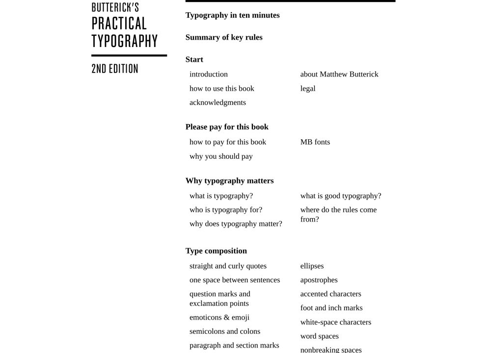 Screenshot of Butterick's Practical Typography