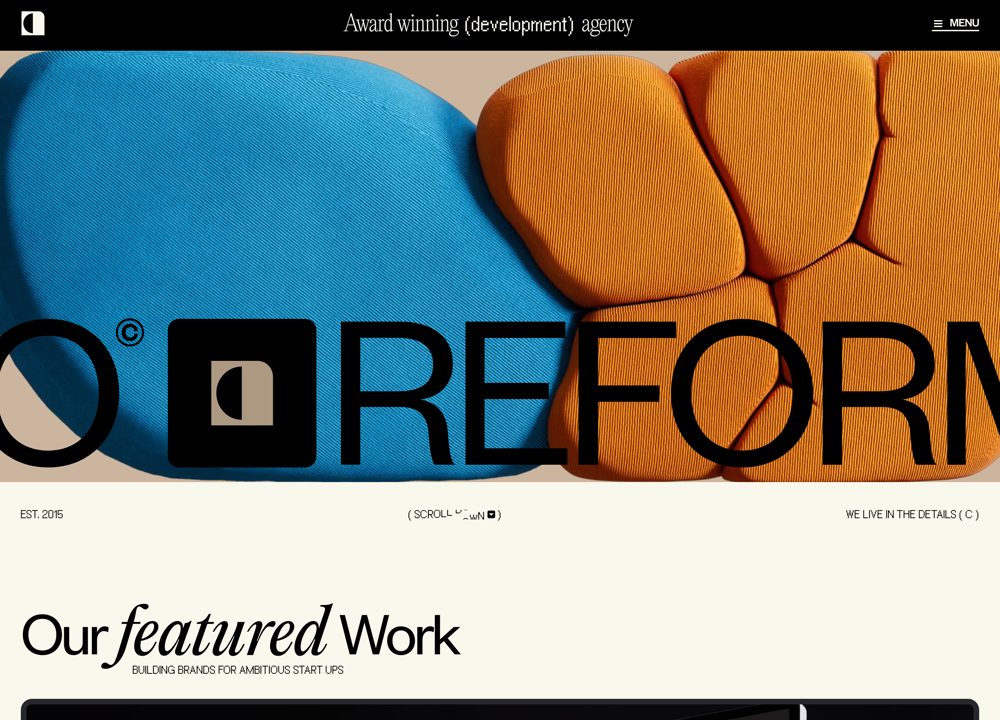 Screenshot of Reform Collective